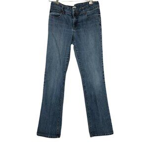 BandolinoBlu Jeans Blue Denim Women 6 Straight Leg Pleated Back Medium Rise Boho